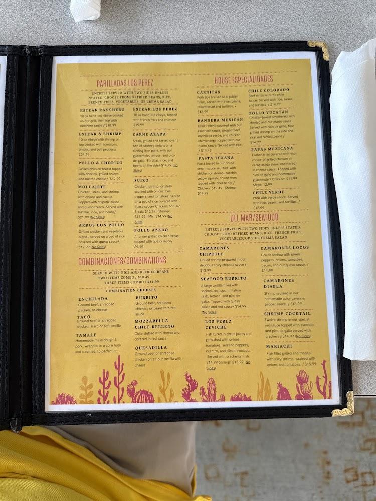 Los Perez Mexican Restaurant Menu image 4